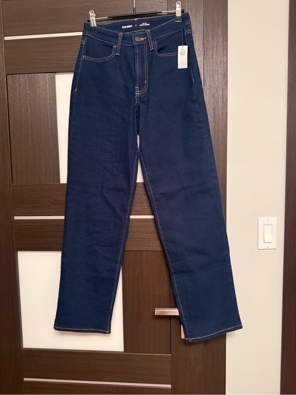 Old Navy Dark Blue High-Rise Wow Loose Jeans